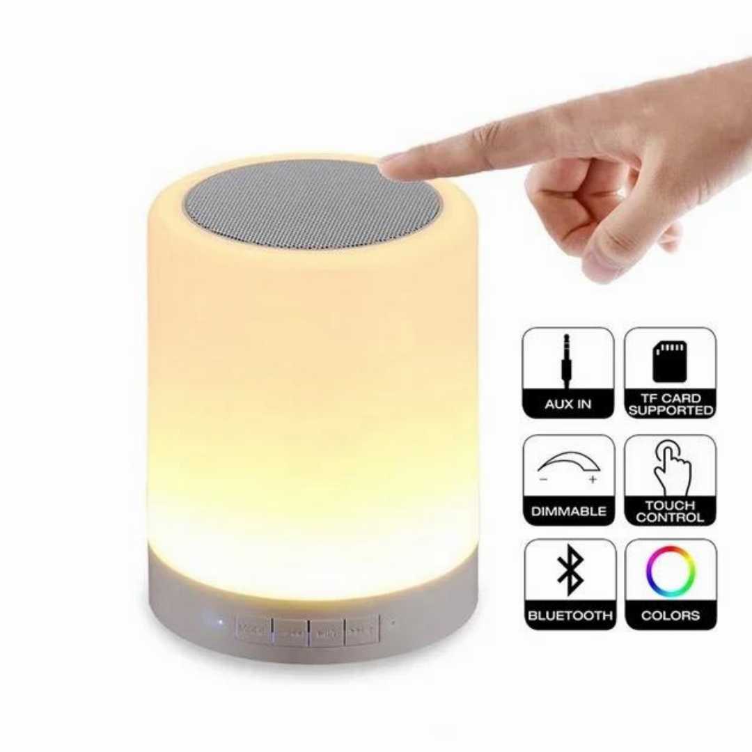 Led,Touch,Lamp,Portable,Table,Speaker,Pc,Audio,Desk,Lamp,Speaker,Moon,Light,With,Speaker,for,Christmas,Holidays