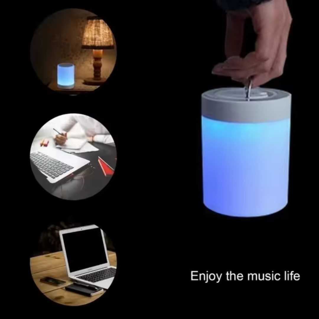 Led,Touch,Lamp,Portable,Table,Speaker,Pc,Audio,Desk,Lamp,Speaker,Moon,Light,With,Speaker,for,Christmas,Holidays